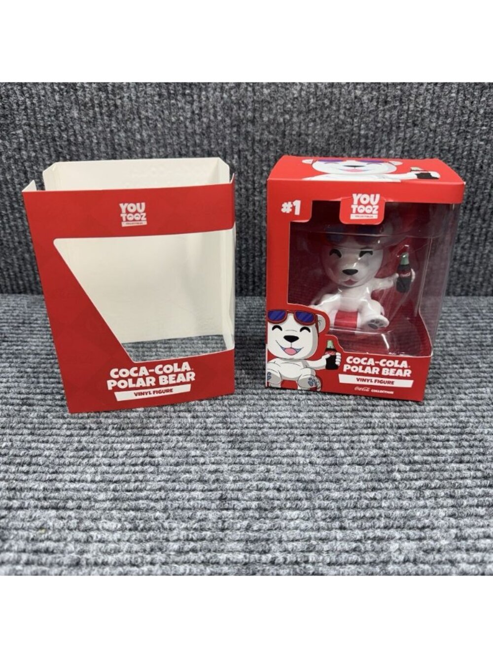 Coca-Cola Polar Bear YOUTOOZ #1 Vinyl Figure On Raft Tube Collectible Coke